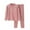 Pink, variant on WUXIAN Autumn Winter Children Warm Underwear Set Velvet Baby Big Children Long Sleeve Boy And Girls Neck Home Wear Toddler Stylish Cozy Clothing