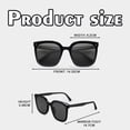 thumbnail image 2 of Eyes Sunglasses for Women, Polarized Oversized Fashion Vintage Eyewear Can be used for Driving Fishing UV Protection - black, 2 of 5
