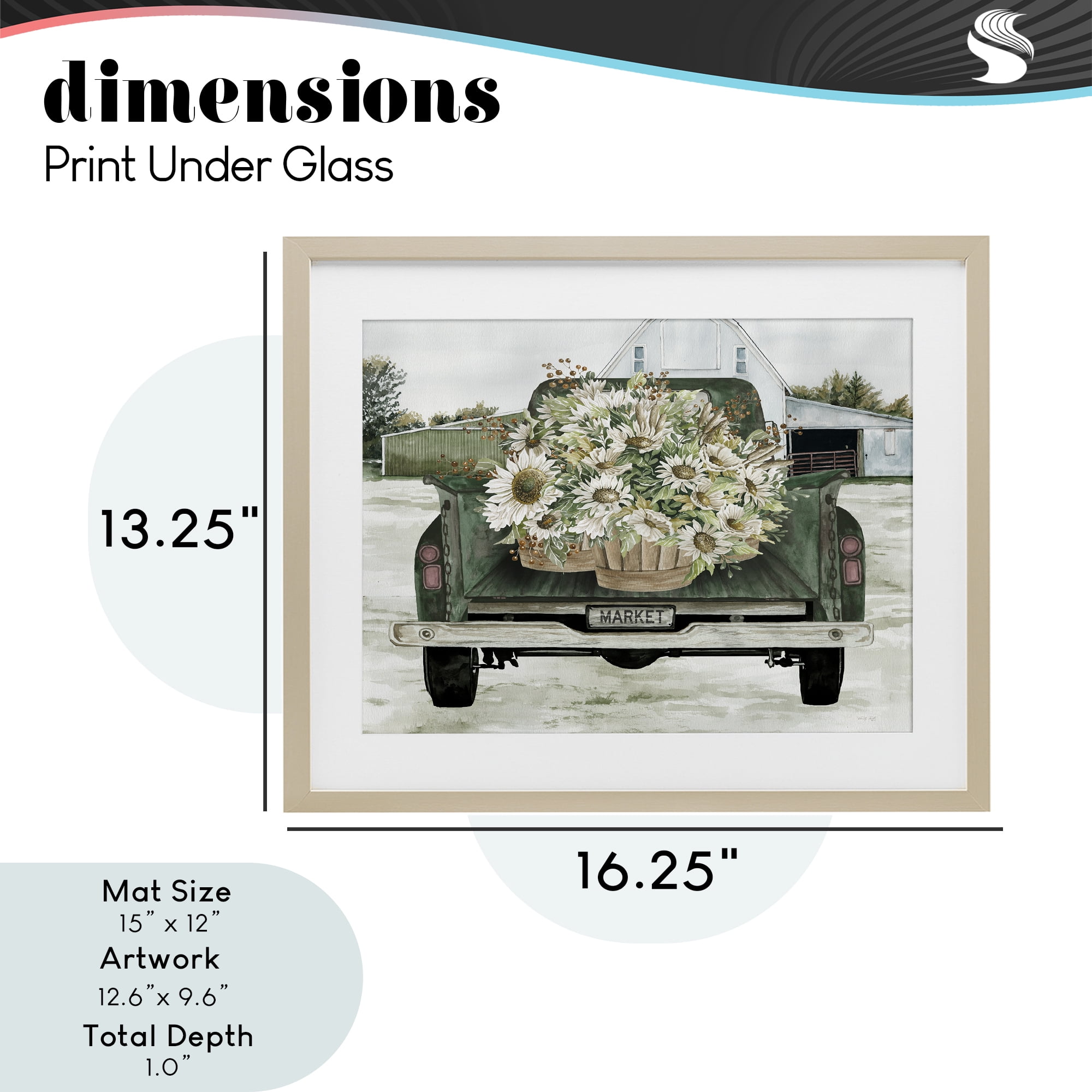 Stupell Industries Country Flower Delivery Baskets Birch Framed Print Under Glass, design by Cindy Jacobs