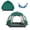 Green, variant on JOVELL Instant Pop Up Tent for 3-4 Person, Waterproof & Windproof Family Camping Tent with Carry Bag, Portable Automatic Tent for Outdoor Hiking Traveling, Blue