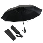 Goldmeet Automatic Umbrella Ten Bones Folding High Density Anti Collision Compact Umbrella for Sunshade and Rain
