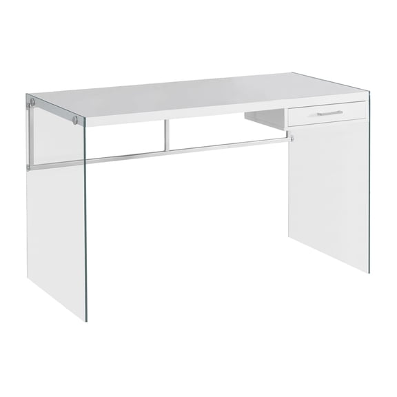 Atlin Designs 48" Writing Desk in Glossy White