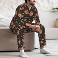 thumbnail image 7 of Yiaed Pizzas Mushrooms Print Men’s Pajamas Set - Long Sleeve Button Down Sleep Shirt and Pajama Bottoms Sleepwear Set Mens Pjs Sets Men's Pajama Bottoms-XX-Large, 7 of 7