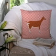 thumbnail image 3 of Carolines Treasures BB7881PW1414 Toggenburger Goat Pink Check Fabric Decorative Pillow, 14 x 14 in., 3 of 4