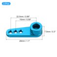 thumbnail image 2 of Aluminum Alloy 25T Steering Servo Single Arm Horn Blue for RC Cars/Boat/Airplane Boat Accessories 3 Pcs, 2 of 6
