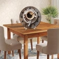 thumbnail image 5 of ZXCXRQFa Coffee Cup And Beans Wood Wall Clock Silent Non-Ticking Kitchen Desk Clock Battery Operated Analog Decorative Round Clocks 10 in Garden Home Decor, 5 of 7