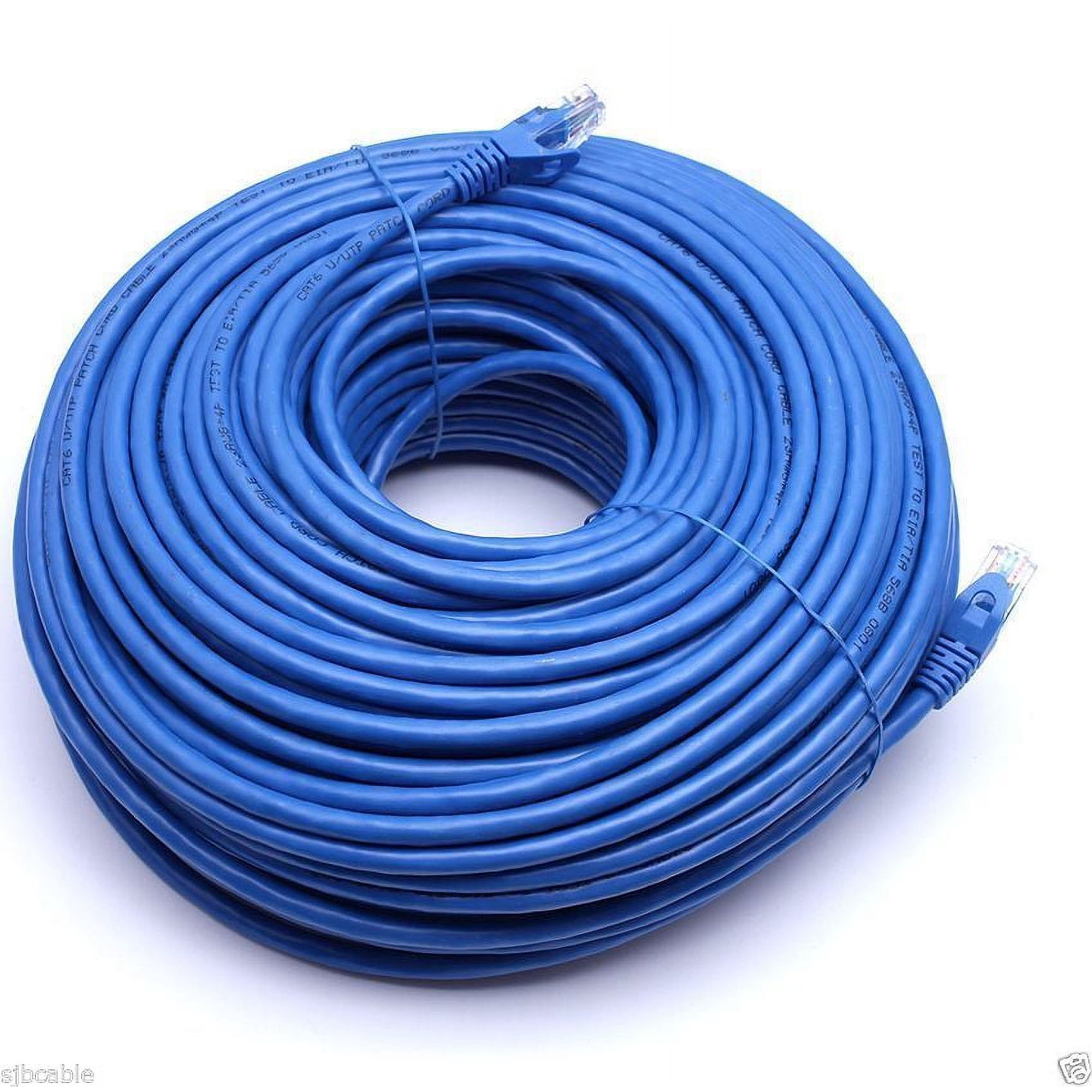CableVantage 75ft Cat5 Patch Cord Cable 500mhz Ethernet Internet Network LAN RJ45 UTP For PC PS4 Xbox Modem Router Blue