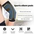 thumbnail image 2 of Elbow Brace Compression Support Sleeve Super Soft Elastic Breathable Friendly to Skin Weightlifting Workout Elbow Support Sleeve, 2 of 6