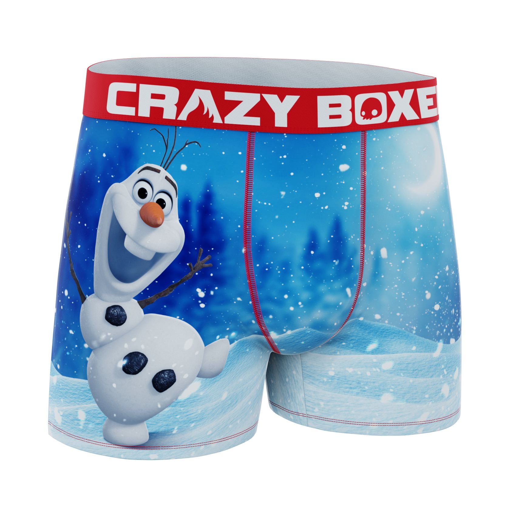 CRAZYBOXER Disney Frozen Olaf Men's Boxer Briefs (Popcorn Box)