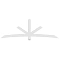 thumbnail image 4 of 96"W x 32"H x 2"D x 4"F, 8/12 Pitch, Alberta Architectural Grade PVC Gable Bracket, 4 of 8
