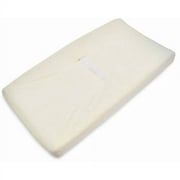 American Baby Company Heavenly Soft Chenille Fitted Contoured Changing Pad Cover,Ecru, for Boys and Girls