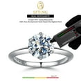 thumbnail image 3 of SFTING 2CT Moissanite Engagement Promise Rings for Women 925 Sterling Silver D Color VVS1 Size 8, 3 of 10