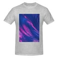 thumbnail image 4 of Bingfone Neon Gradient Blue Men'S Loose Fit Short-Sleeve Pocket T-Shirt, 4 of 7