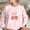 Pink, variant on Enjoytime Crewneck Sweatshirt for Women Casual Printed Long Sleeve Pullover Tops Fashion Outfits Casual Shirts
