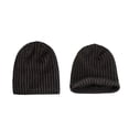 thumbnail image 4 of WTXUE Beanie, Hat Ski Plus Unisex Hat Stripe Velvet Warmth Outdoor Cycling Hood Hat Winter Baseball Caps, Black, 4 of 4