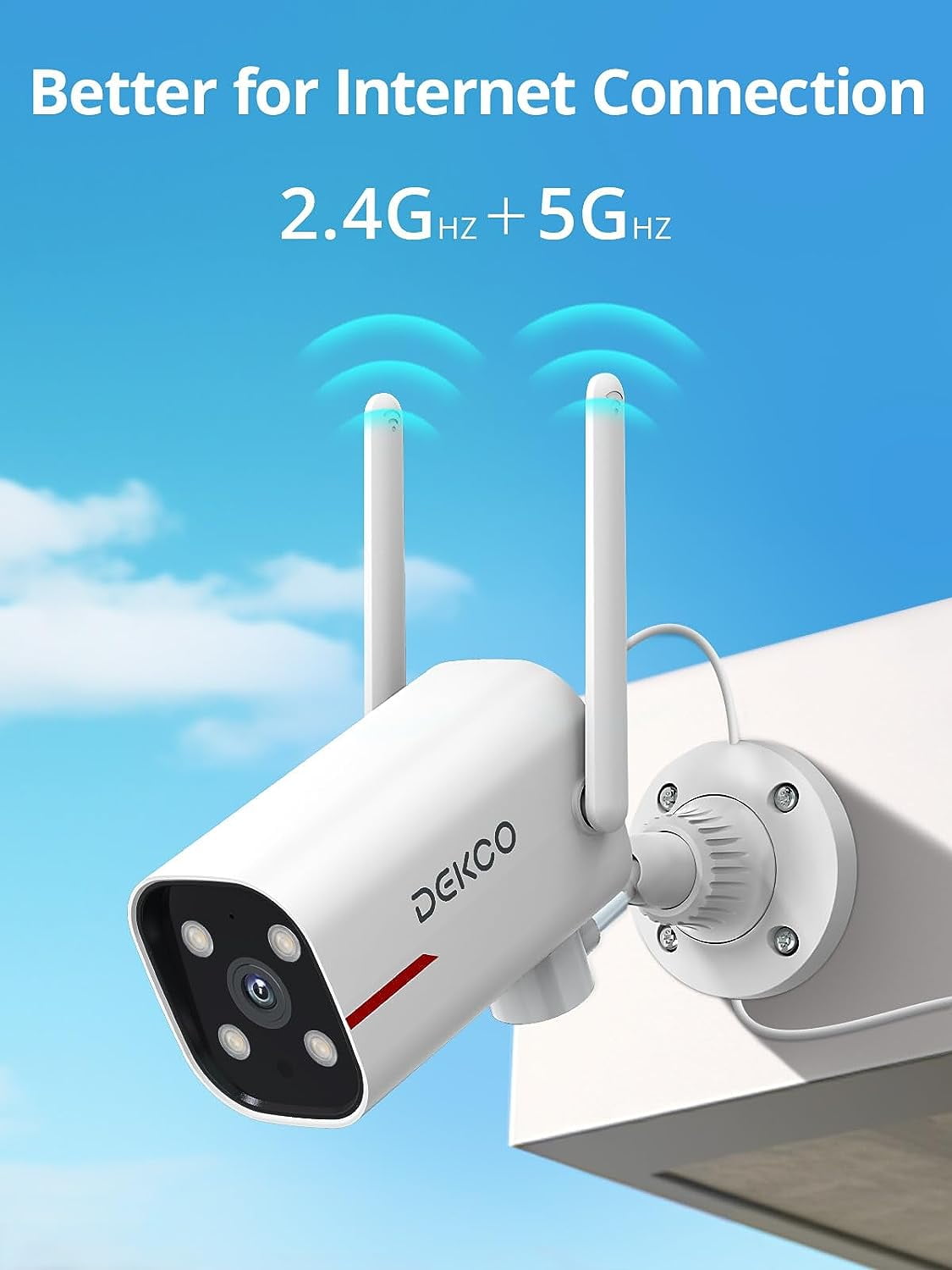 Camera Surveillance Exterieur 2K 3MP Battery Powered WiFi