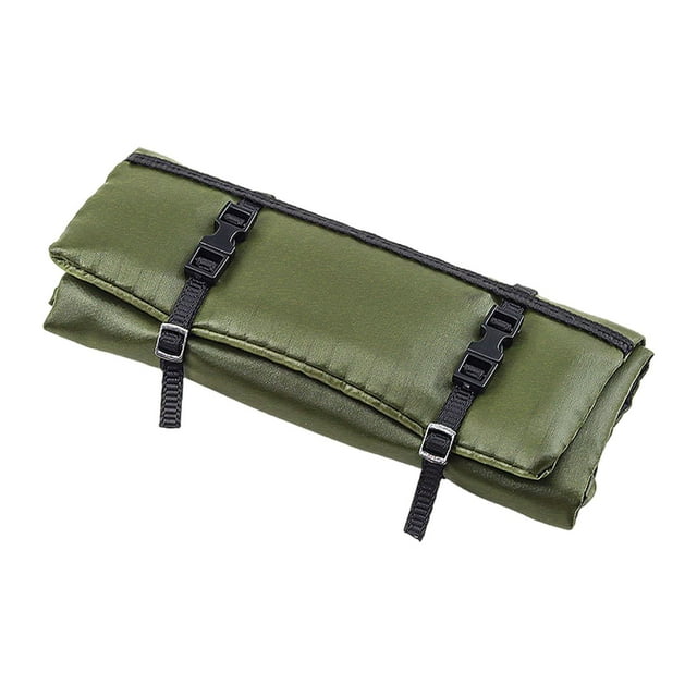 Saco de dormir de tela para coche RC, micromodelo, decoración de mesa de arena para coleccionables 1/8 y 1/10 verde 198x92x1cm