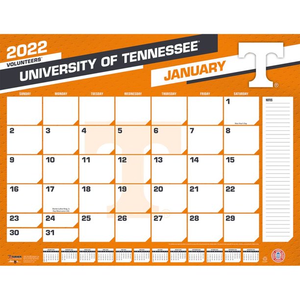University Of Tennessee 2022 Calendar Tennessee Volunteers 2022 Desk Pad Calendar - Walmart.com