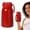 Red, variant on USUERY 10 Oz Insulated Stainless Steel Water Bottle Vacuum Tumbler Leak Proof Thermos For Hot Cold Drinks Portable