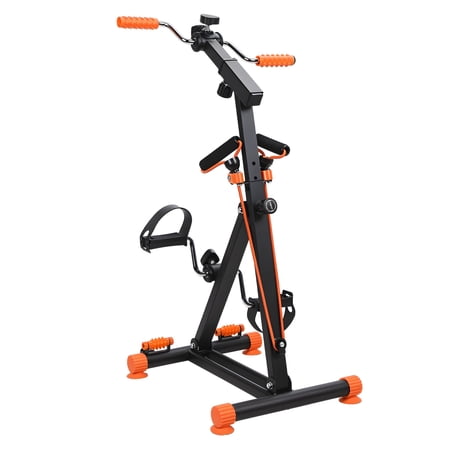 AurumEdge Hand Arm Leg Knee Peddler,Upper Lower Limb Rehabilitation Machine,Adjustable Fitness Equipment for Seniors,4 in 1 Elderly Exercise Bike with Action Roller Handle, Pull Rope ClearanceStepper