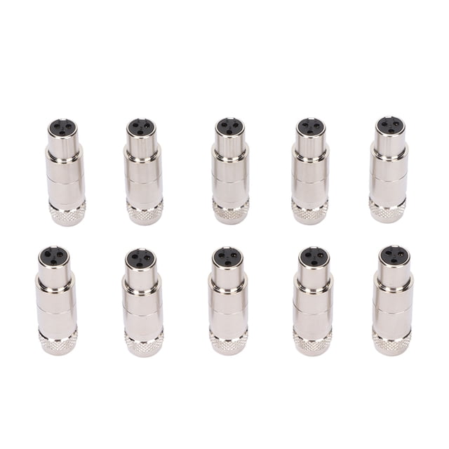 Adaptador XLR de 3 pines de metal BuyWeekMX Adaptador XLR hembra a XLR macho diseño aerodinámico