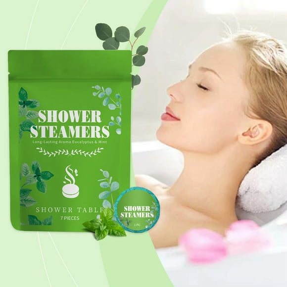 Shower Steamers Aromatherapy - 10 Pack Shower Bombs Birthday Gifts for Women, Mom, Organic with Eucalyptus Mint Essential Oils, Eucalyptus for Shower Christmas Stocking Stuffers for Women Men