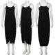 thumbnail image 3 of Womens Summer Spaghetti Strap Sling Maxi Long Wrap Dress Solid Color Split Irreg, 3 of 4