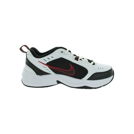 nike air monarch iv black white red