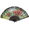 thumbnail image 2 of Aminojy Clearance Hand Fan Foldable Chinese Style Lace Hand Held Folding Fan Dance Party Wedding Decor, 2 of 2