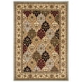 thumbnail image 5 of SAFAVIEH Lyndhurst Abigail Traditional Bordered Area Rug, Grey/Multi, 5'3" x 7'6", 5 of 11