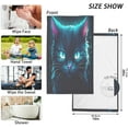 thumbnail image 3 of GZHJMY Glowing Black Cat Cotton Towel Set 2PCS,Quick Drying Bath Towels,Soft and Breathable Hand Towel WashCloths for Kitchen,Bathroom,Gym,Beach Washcloths, 3 of 7