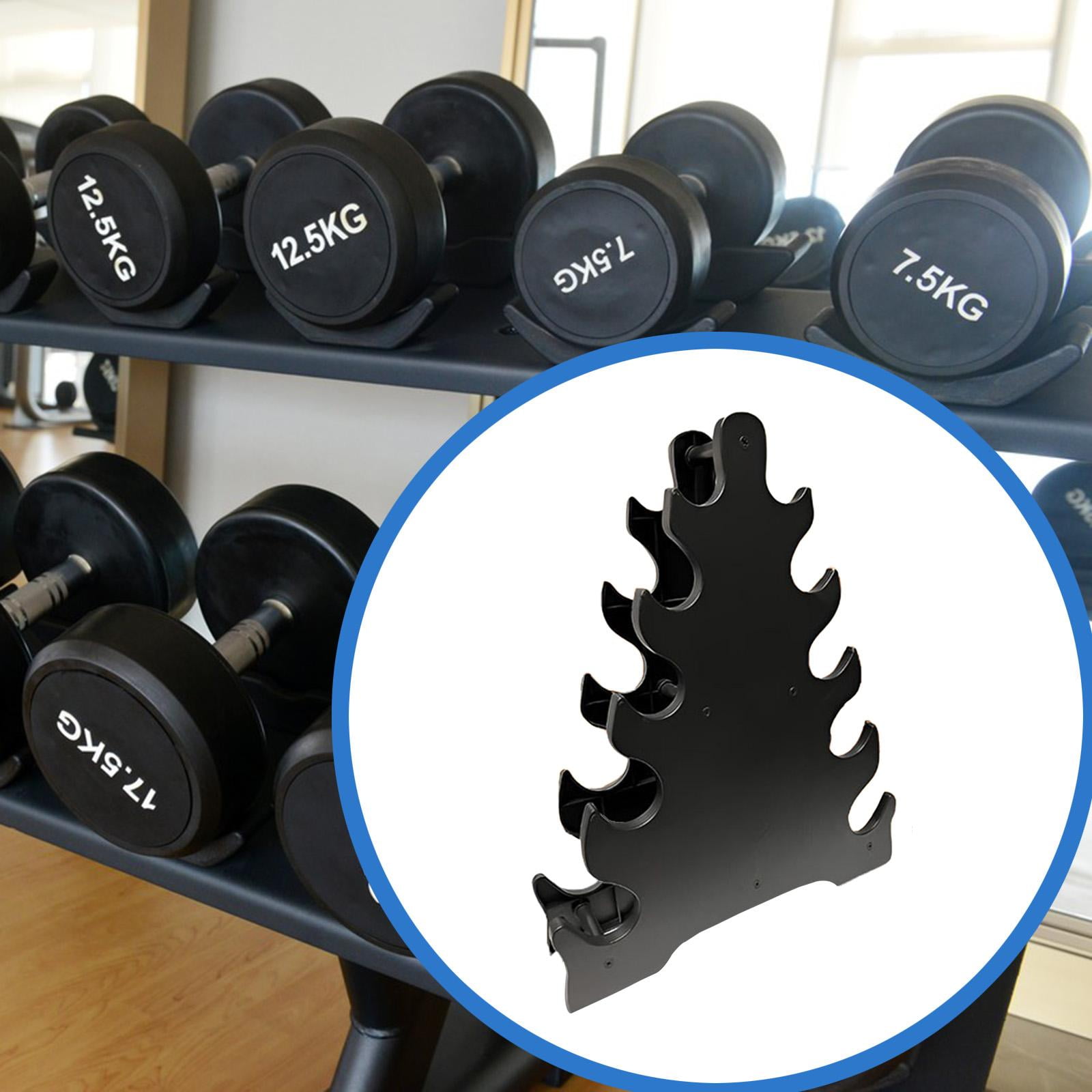Dumbbell Rack 5 Tier Hand Weight Organizer Space Saving PP Material for Home Gym Strength Training
