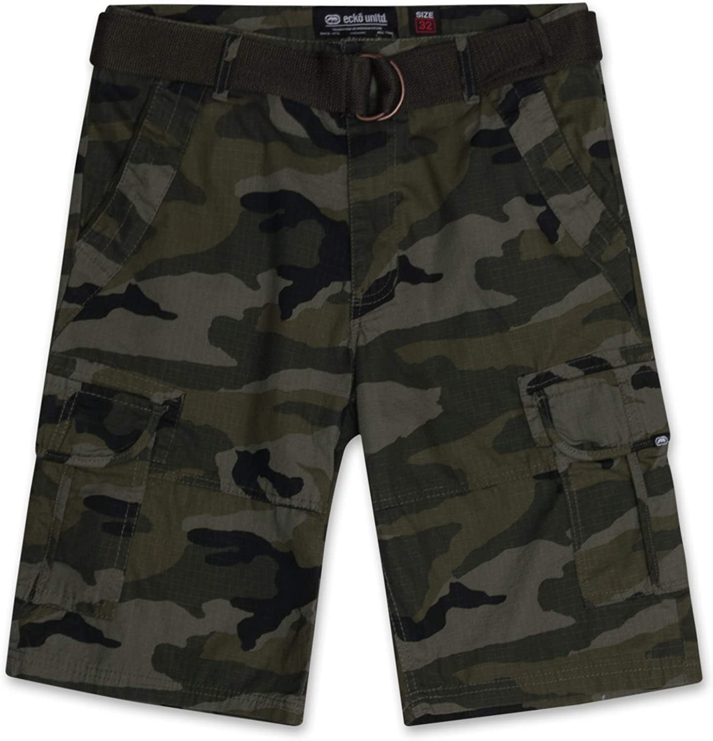 Shorts for Men Ecko Unltd Ripstop Cargo Shorts for Men Big and Tall Shorts w Belt 