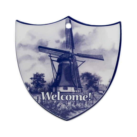 Ceramic Decoration Shield Windmill