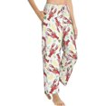 thumbnail image 3 of PISONIC Crayfish and Lemon Printed Women's Pajama Pants, Comfy Pajama Bottoms With Pockets&Drawstring, 3 of 7