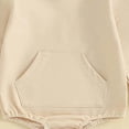 thumbnail image 4 of Gerichy Newborn Baby Boys Hooded Sweatshirt Long Sleeve Solid Romper 0 3 6 12 18 24 Months Infant Baby Fall Winter Spring Outfits, 4 of 4