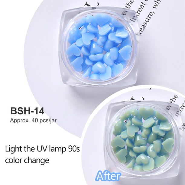 5g flor acrílica blanca para decoración de uñas, diamantes de imitación de tamaño mixto, gema dorada y plateada, accesorios para herramientas de manicura, diseño de uñas DIY Tan Jianjun unisex