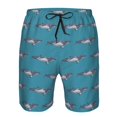 thumbnail image 3 of Logiee Cartoon Whale Print Mens Swim Trunks Quick Dry Board Shorts,Breathable Hawaii Beach Shorts Swimwear Bathing Suits-XX-Large, 3 of 6
