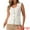 White, variant on DARING DIVA Women's Sweater Vest Button Ribbed Knitted Tank Top XS Green