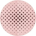 thumbnail image 1 of Ahgly Company Tapis Rond Lavable en Machine Intérieur Transitionnel Rose Gomme à Bulles Rose, 4 Pieds Rond, 1 of 7