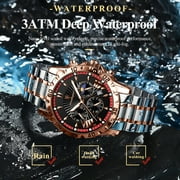 Poedagar Watch for Man Luxury Chronograph Men Watch Stainless Steel Quartz Male Watches