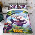 thumbnail image 4 of Gorilla Tag VR Conjunto de sábanas temático, trío de piezas, cómodo y amigable con la piel, diseño único, regalo de decoración para el hogar para familiares, amigos y fans,173cm *218cm, 4 of 6