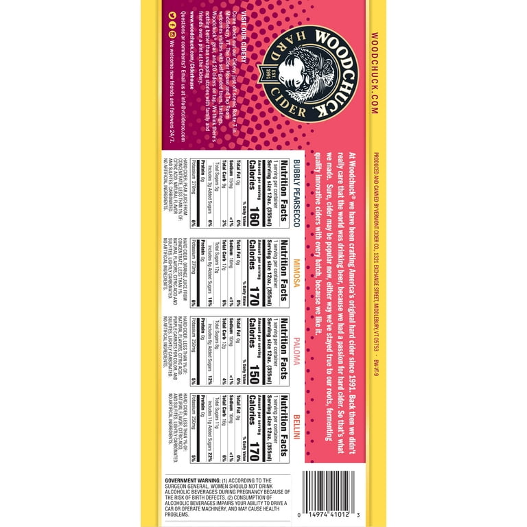 Woodchuck Brunch Box Hard Cider Variety Pack, 12 Pack, 12 fl oz