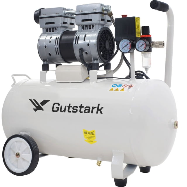 Compresor de Aire Electrico GUTSTARK 1HP Portatil 50 L 2 pistones 116 Psi 127v 750w