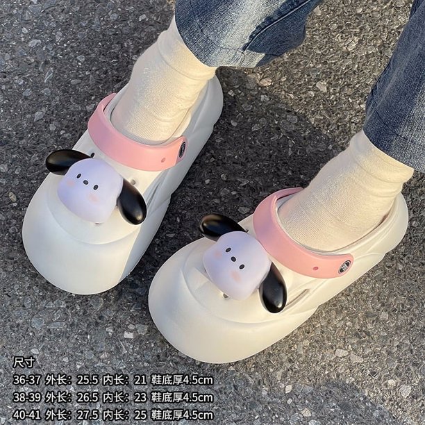 2024 nuevos zapatos lindos de cocodrilo para cachorros de moda para mujeres, sandalias y zapatillas de EVA de suela gruesa para uso al aire libre para hombres