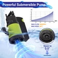 thumbnail image 4 of SEYVUM 2600GPH Submersible Water Pump with 16.5FT Cord, Fountain, Pond & Pool Pumps, 4 of 8
