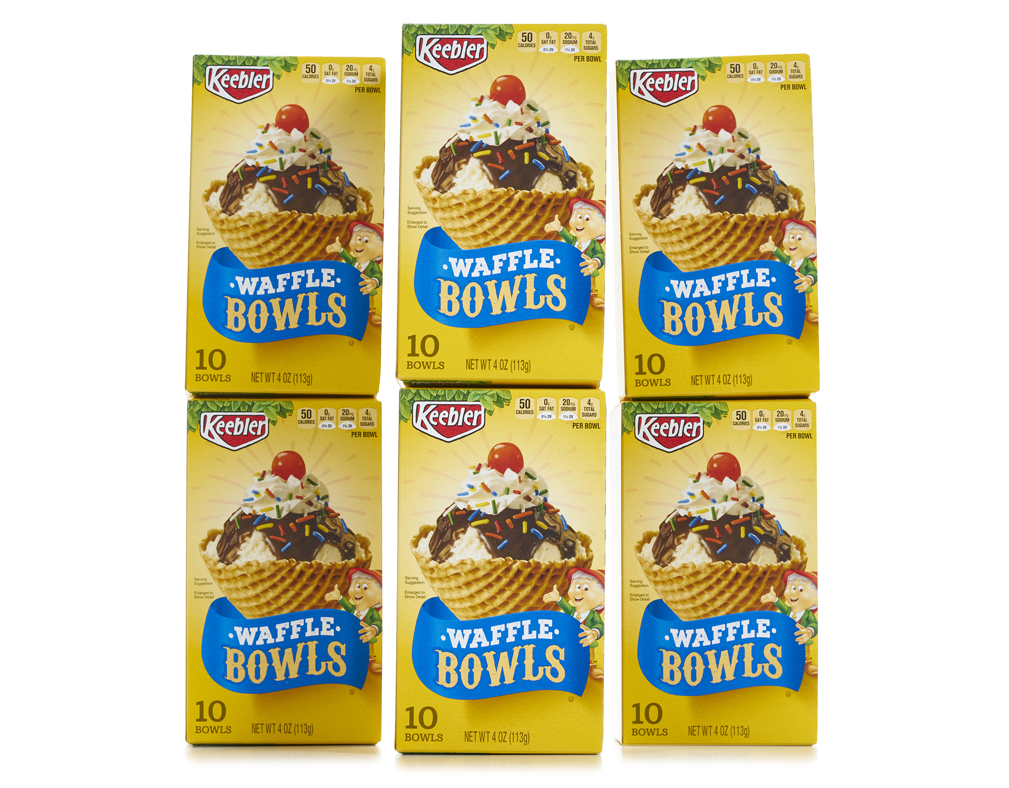 Keebler Ice Cream Cone Waffle Bowls 6 x 10ct