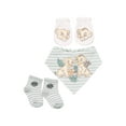 thumbnail image 2 of Disney Baby Wishes + Dreams Character Infant Baby Accessories Bib, Socks and Mittens Set, 3-Pack, Sizes Newborn-12 Months, 2 of 8