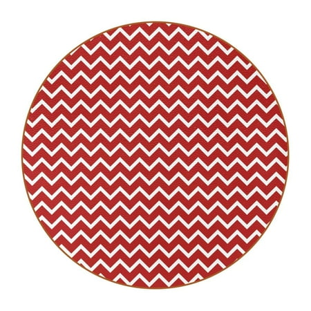 

OWNTA Geometric Stripe Pattern Premium Microfiber Leather Round Coasters (6PCS) - 11x11 cm/4.3x4.3 in - Durable & Stylish Cup Mat Set