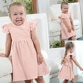 thumbnail image 2 of RIJOPUTY Toddler Girl Dress Gold Dress for Girls 0-3 Month Girl Clothes Ballerina Outfits for 7-8 Baby Girl New Years Outfit 0-3 Months Tennis Outfits Infant Outfits 3 Year Old Birthday Outfit, 2 of 9